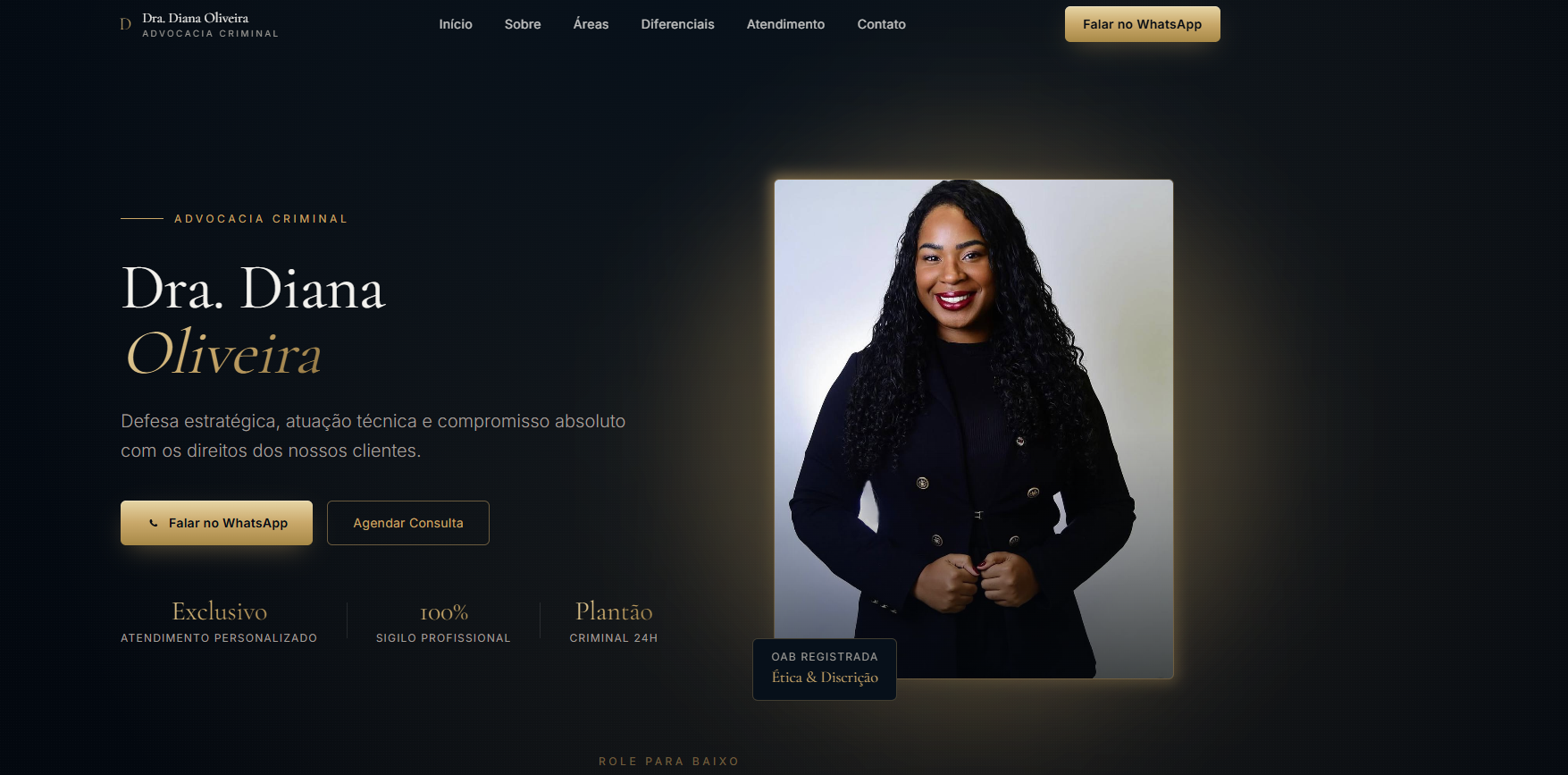 Preview do projeto Dra. Diana Oliveira